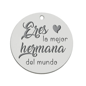 MI HISTORIA - ABALORIO PLATA 925MM HERMANA