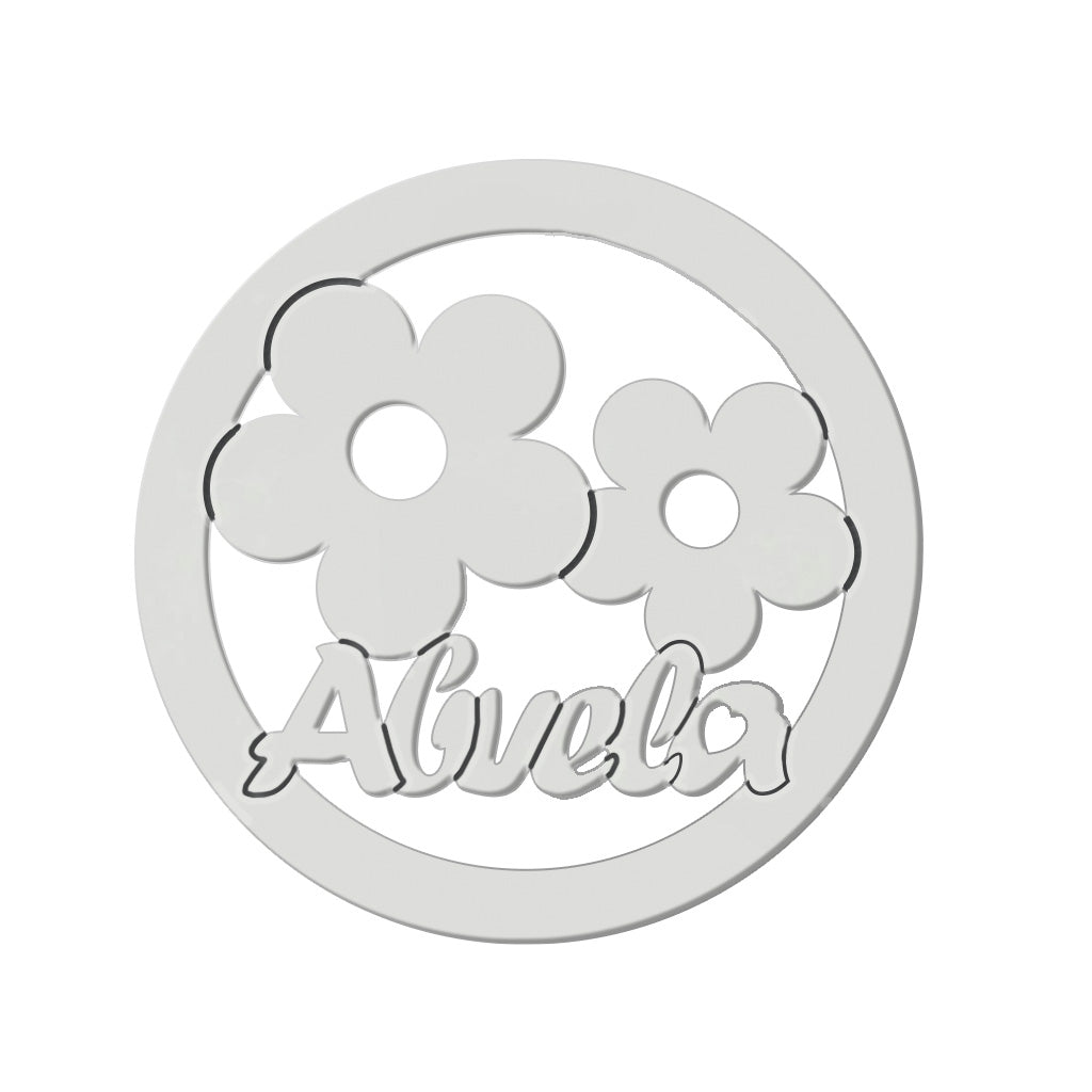 MI HISTORIA - ABALORIO PLATA 925M ABUELA FLORES