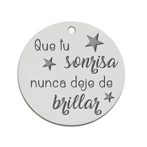MI HISTORIA - ABALORIO PLATA 925MM SONRISA