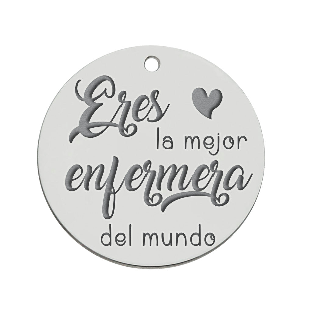 MI HISTORIA - ABALORIO PLATA 925MM ENFERMERA