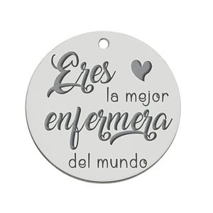 MI HISTORIA - ABALORIO PLATA 925MM ENFERMERA