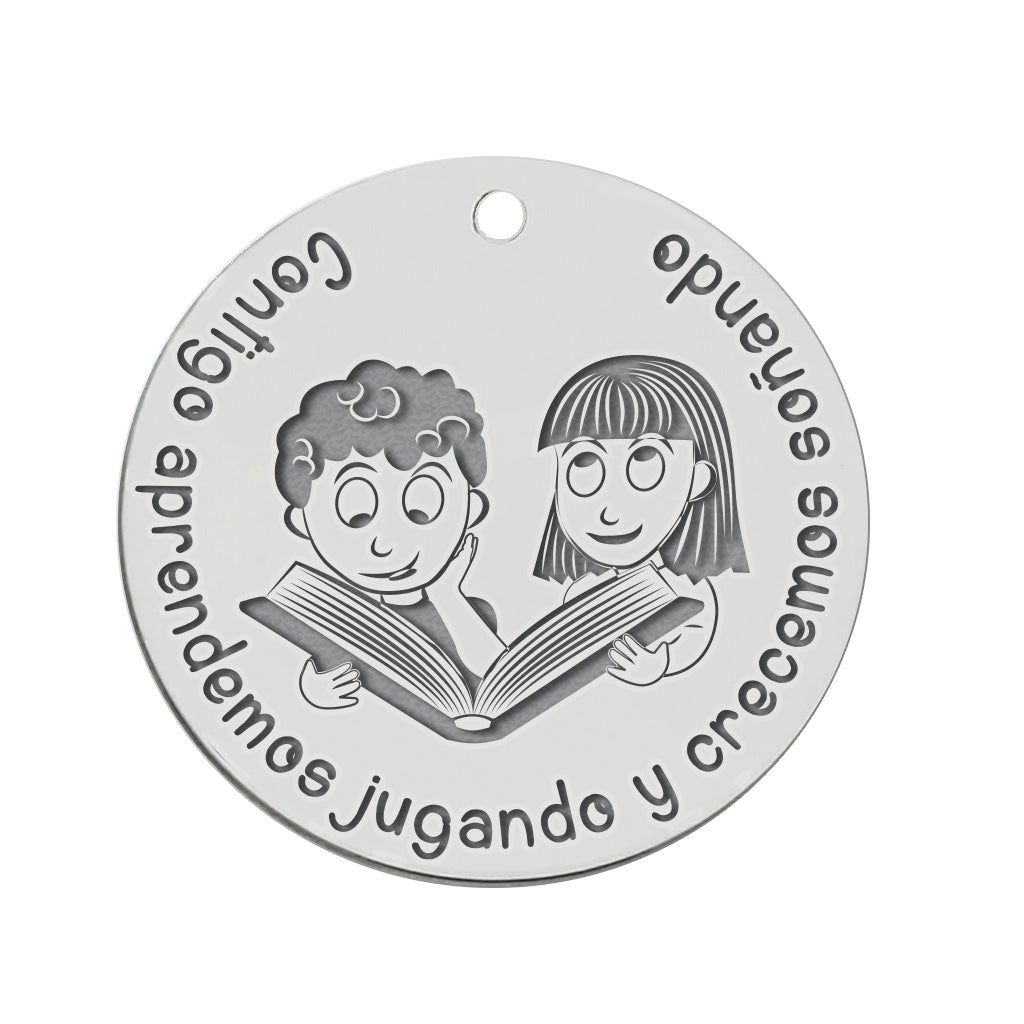 MI HISTORIA - ABALORIO PLATA 925MM CONTIGO APRENDEMOS