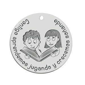 MI HISTORIA - ABALORIO PLATA 925MM CONTIGO APRENDEMOS