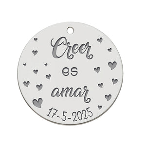 MI HISTORIA - ABALORIO PLATA 925MM CREER ES AMAR