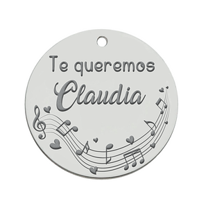 MI HISTORIA - ABALORIO PLATA 925MM PROFE MUSICA