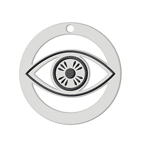 MI HISTORIA - ABALORIO PLATA 925MM OJO TURCO