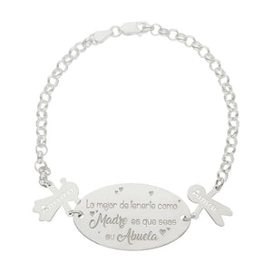 PULSERA PLATA 925MM MEJOR ABUELA