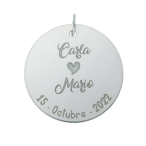 CHAPA PLATA 925MM PARA RAMO DE NOVIA