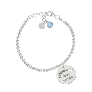 PULSERA MI HISTORIA PLATA 925MM BOLAS PRINCIPE