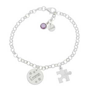 PULSERA MI HISTORIA PLATA 925MM PUZZLE AMIGAS