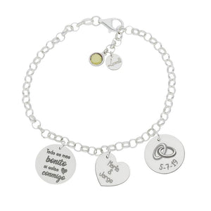 PULSERA MI HISTORIA PLATA 925MM CONMIGO