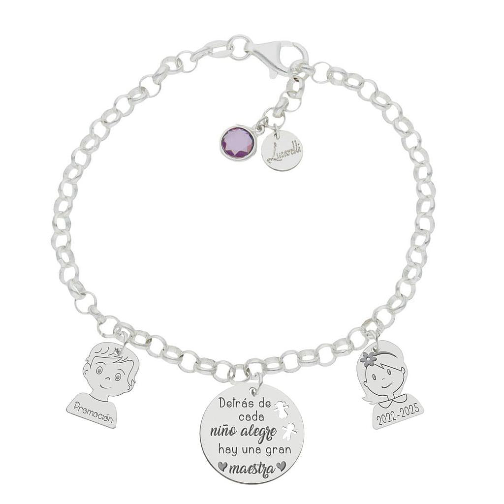 PULSERA MI HISTORIA PLATA 925MM GRAN MAESTRA
