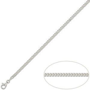 CADENA PLATA 925MM BARBADA - 3MM