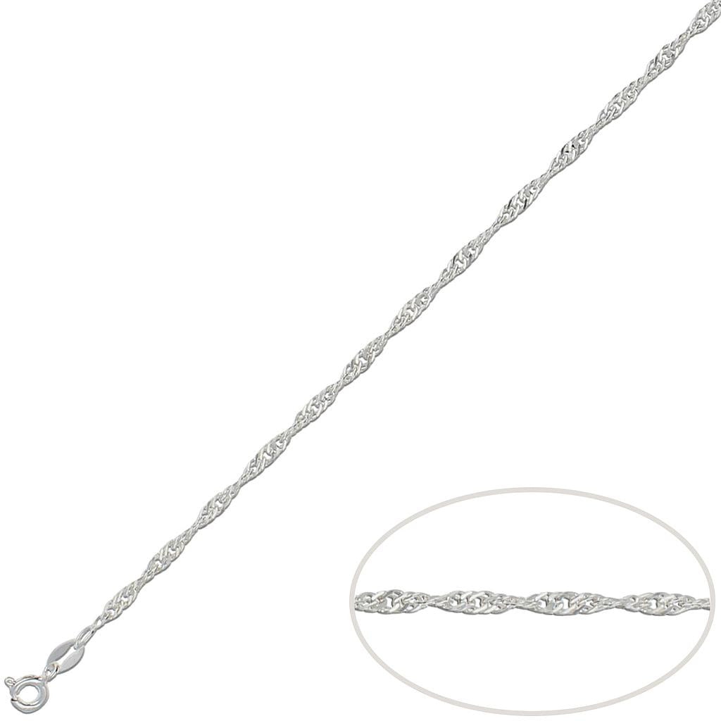CADENA PLATA 925MM SINGAPUR - 2.50MM