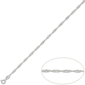 CADENA PLATA 925MM SINGAPUR - 2.50MM
