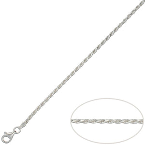 CORDON PLATA 925MM MACIZO - 2.50MM