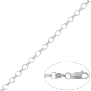 CADENA PLATA 925MM ROLOT - 4.50MM