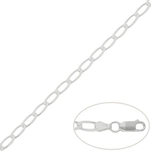 CADENA PLATA 925MM BILBAO - 4.5MM
