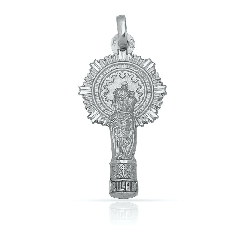 MEDALLA PLATA 925MM V. DEL PILAR - 15x29MM
