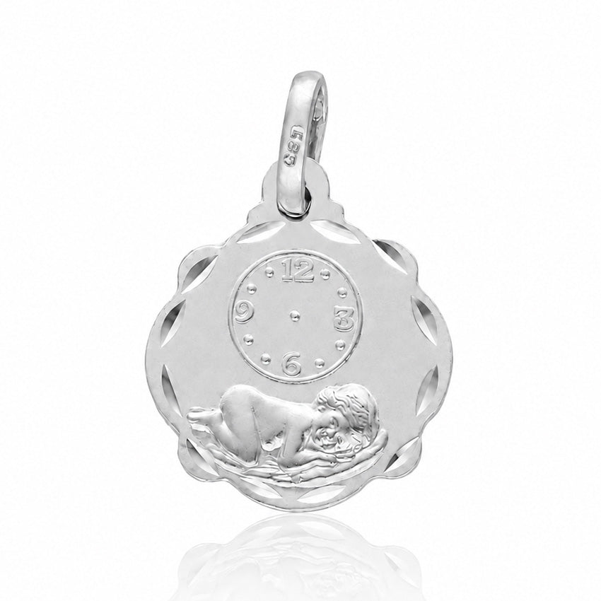 MEDALLA PLATA 925MM RELOJ - 16x20MM