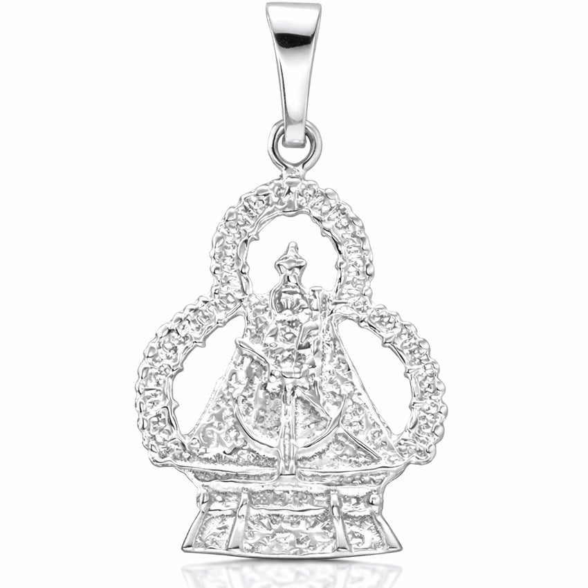 MEDALLA PLATA 925MM VIRGEN DE LA CABEZA GRANDE - 18x26MM