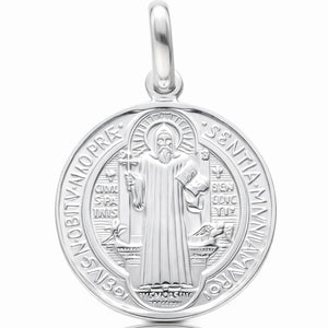 MEDALLA PLATA 925MM SAN BENITO - 25MM