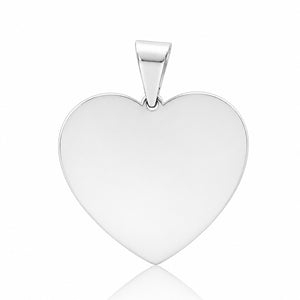 COLGANTE PLATA 925MM CORAZON MEDIANO - 25x22MM