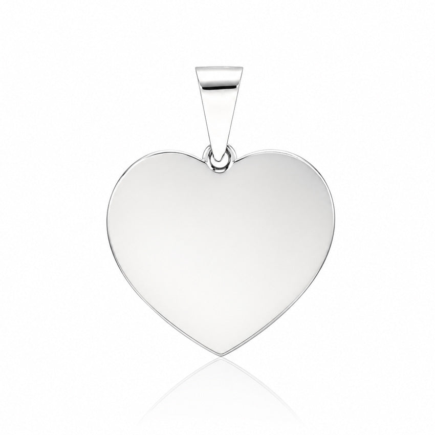 COLGANTE PLATA 925MM CORAZON PEQUEÑO - 22x20MM