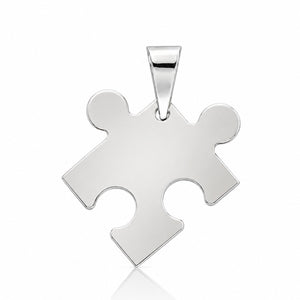 COLGANTE PLATA 925MM PUZZLE - 20x22MM