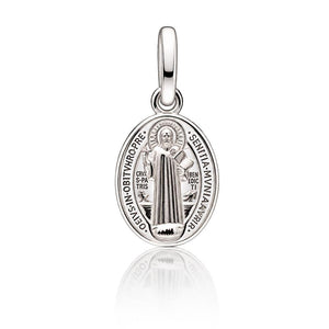 MEDALLA PLATA 925MM SAN BENITO OVAL - 8x12MM