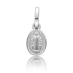 MEDALLA PLATA 925MM SAN BENITO OVAL - 6x10MM