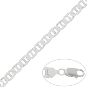 CADENA PLATA 925MM ANCLA - 8MM