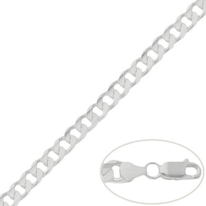 CADENA PLATA 925MM BARBADA - 7.50MM