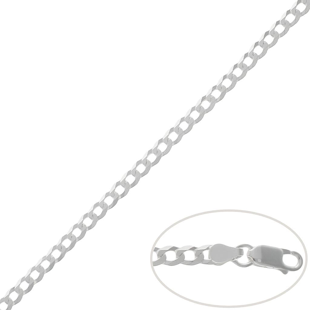 CADENA PLATA 925MM BARBADA - 3.50MM
