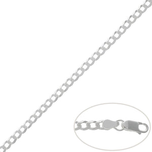 CADENA PLATA 925MM BARBADA - 3.50MM