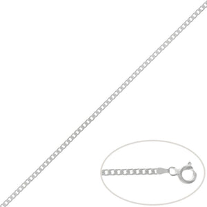 CADENA PLATA 925MM BARBADA - 2MM