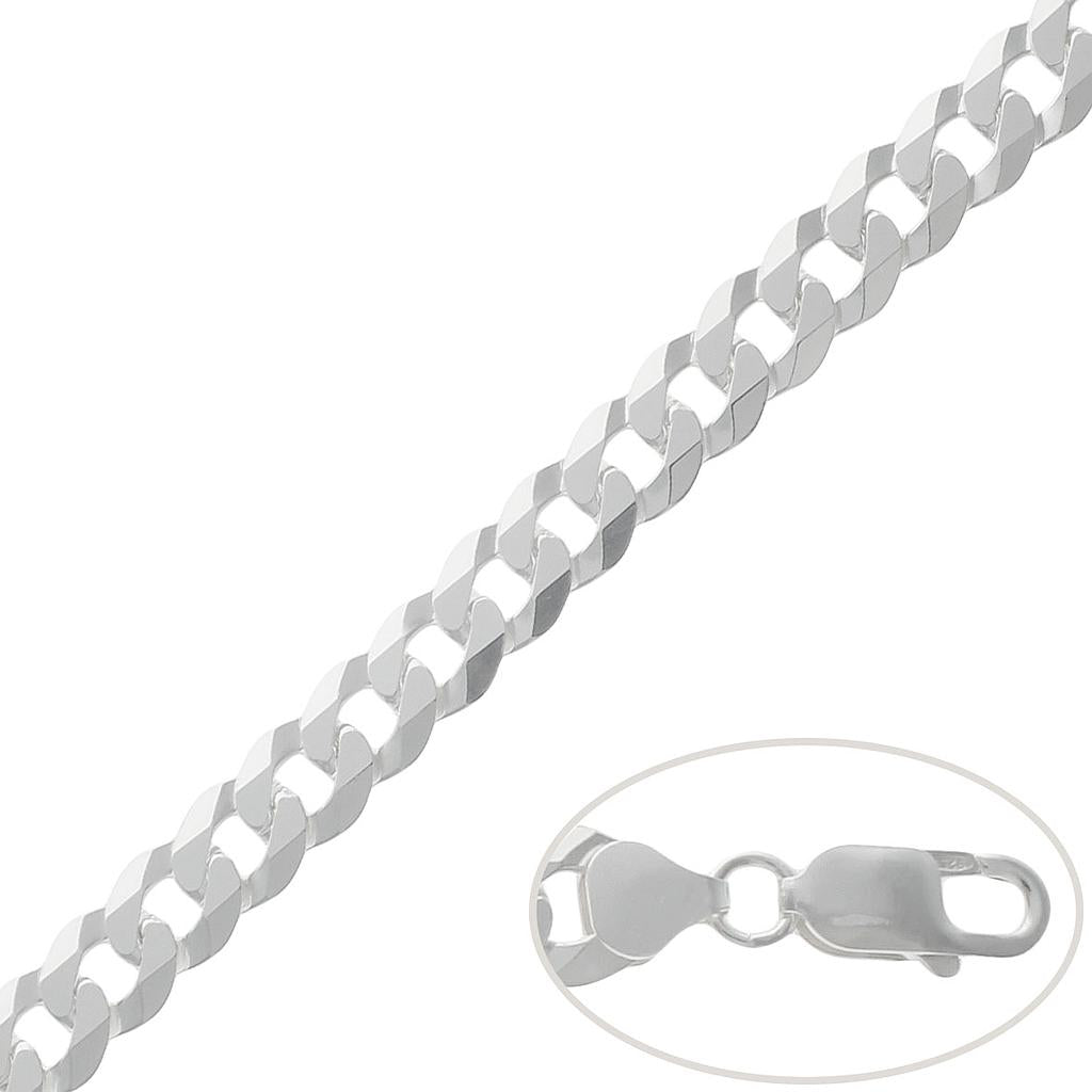 CADENA PLATA 925MM BARBADA - 9MM