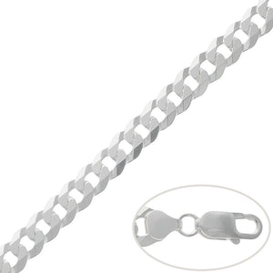 CADENA PLATA 925MM BARBADA - 9MM