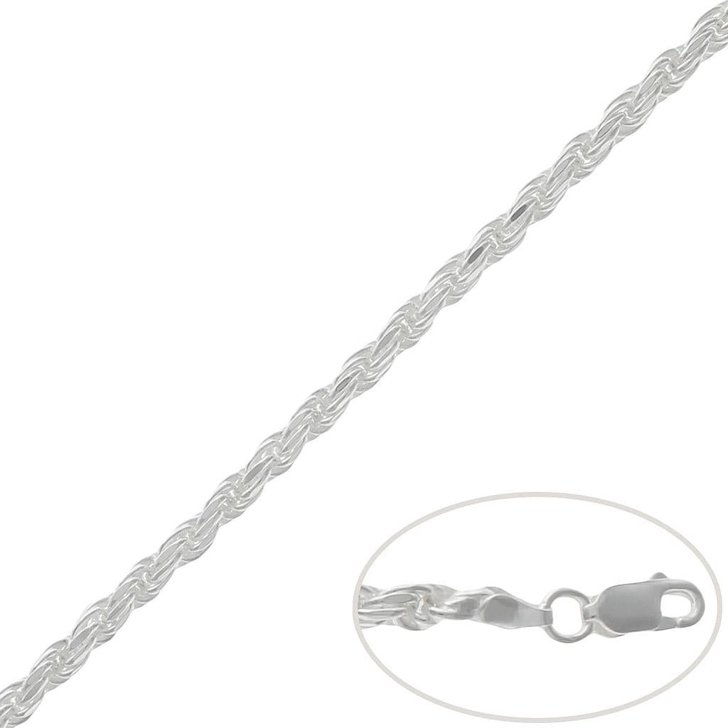 CORDON PLATA 925MM MACIZO - 4MM