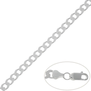 CADENA PLATA 925MM BARBADA - 6.50MM