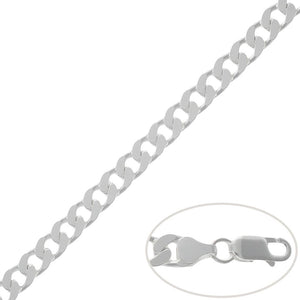 CADENA PLATA 925MM BARBADA - 7.50MM