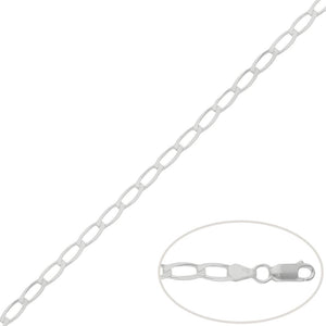 CADENA PLATA 925MM BILBAO - 4MM