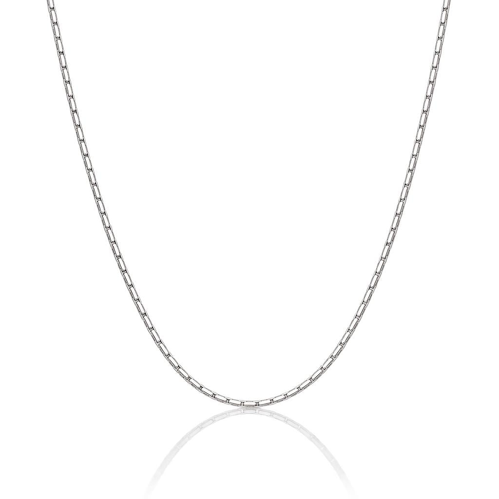 CADENA PLATA 925MM OCTOGONAL - 0.65MM