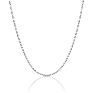 CADENA PLATA 925MM OCTOGONAL - 0.65MM