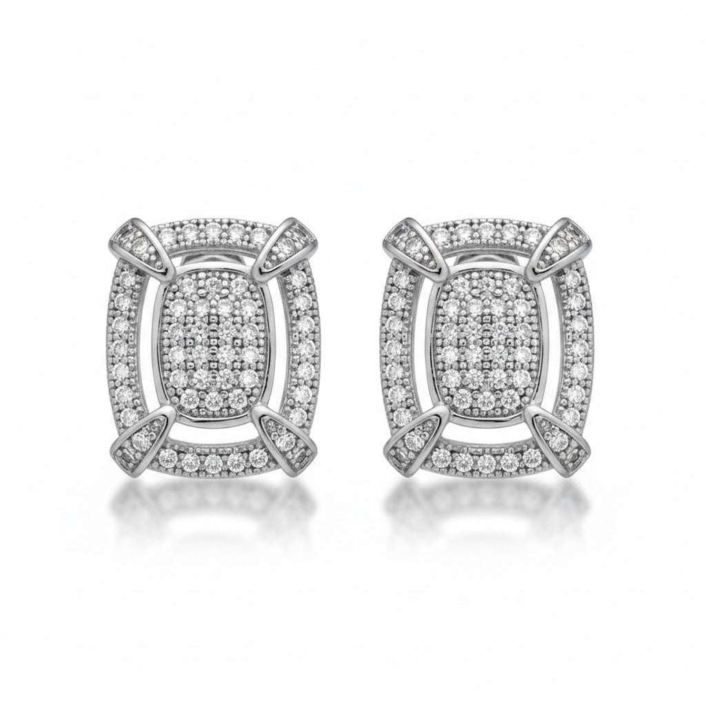 PENDIENTES PLATA 925MM CIRCONITAS