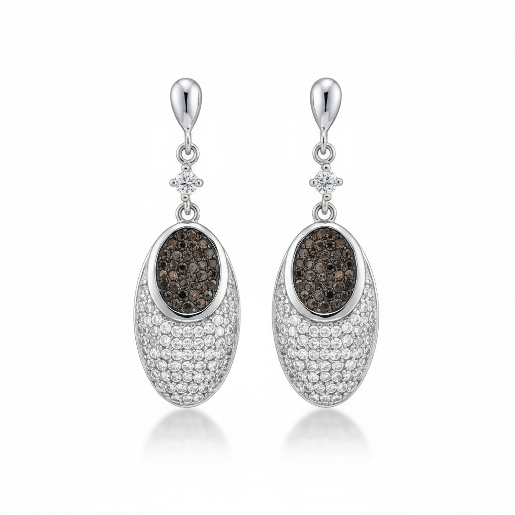 PENDIENTES CIRCONITAS PLATA 925MM