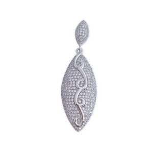 COLGANTE PLATA 925MM CIRCONITAS
