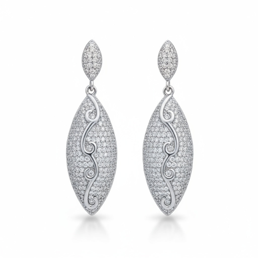 PENDIENTES PLATA 925MM CIRCONITAS