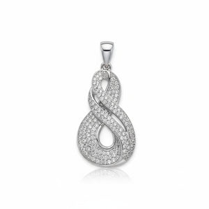 COLGANTE PLATA 925MM CIRCONITAS