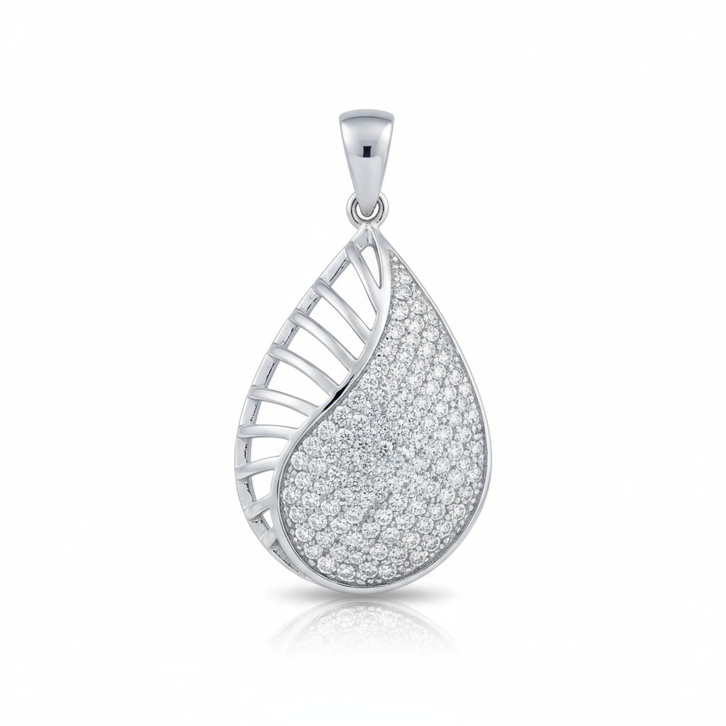 COLGANTE PLATA 925MM CIRCONITAS